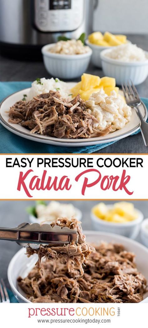 Instant Pot Kalua Pork, Kalua Pork Recipe, Kahlua Pork, Pressure Cooking Today, Kalua Pork, Rice Recipes For Dinner, Pot Dinners, Instant Pot Pork, Best Instant Pot Recipe