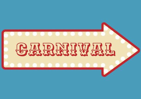 Carnival Printables Free Templates, Carnival Signage, Carnival Printables, Arrow Printable, Printable Signs Free, Circus Signs, Carnival Signs, Carnival Decorations, Ideas Fiesta