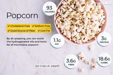 Popcorn Benefits, Popcorn Nutrition Facts, Milk Nutrition Facts, Healthy Low Calorie Snacks, Food Calorie Chart, Nutritional Yeast Recipes, Yeast Recipes, Healthy Popcorn, Food Nutrition Facts