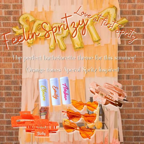 A simple run down or this simple yet classic Bachelorette Theme. Feeling Spritzy, Love at First Spritz! Turn the Bride's favorite cocktail into the inspiration for their Bachelorette Party this summer...🤩🍊🍹 #bachelorettetrip #bachelorettefavors #bachelorettetheme #AperolSpritz #loveatfirstsprtiz #bacheloretteparty #poolsideparty #apérol #feelingspritzy Feeling Spritzy Bachelorette, Feeling Spritzy, Spritz Bachelorette, Love At First Spritz, Bachelorette Theme, Poolside Party, Bachelorette Themes, Bachelorette Favors, Bachelorette Trip