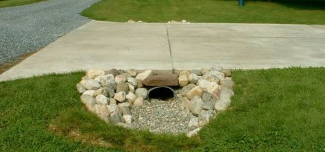 culvert pipe landscaping..... Landscape Ideas Brick, Culvert Driveway, Driveway Landscape Ideas, Culverts Ideas, House Slope, Landscaping Cheap, Landscaping Sand, Landscaping Pathways, Landscaping Drawing