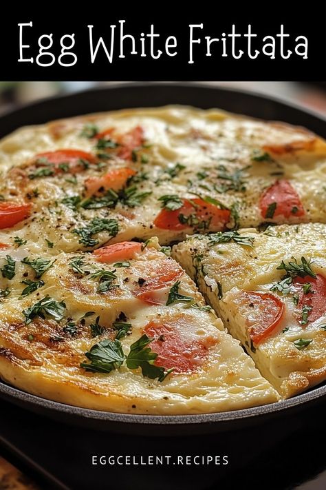 If you want a light and healthy breakfast, this Egg White Frittata is an excellent choice. It’s low in calories and high in protein, making it perfect for those who are health-conscious. #Egg White Frittata recipes #Egg White Frittata muffins #egg white frittata recipes muffin tins #egg white frittata recipes healthy #egg white frittata bites #egg white frittata with cottage cheese #egg white frittata meal prep #egg white frittata recipes breakfast Egg White Frittata Recipes, Egg White Breakfast Recipes, Frittata Bites, Frittata Recipes Healthy, Fritata Recipe, Frittata Recipes Breakfast, Egg White Frittata, Egg Breakfast Recipes Easy, Frittata Muffins