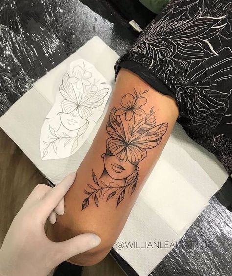 Cute Thigh Tattoos, Side Thigh Tattoos, Taurus Tattoos, Elbow Tattoos, Small Pretty Tattoos, Tasteful Tattoos, Petite Tattoos, Forearm Tattoo Women, Thigh Tattoos Women