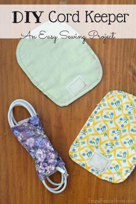 Cord Keeper, Trendy Sewing Projects, Beginner Sewing Projects Easy, Leftover Fabric, Sewing Projects For Beginners, Sewing Skills, Easy Sewing Projects, Love Sewing, Sewing Gifts