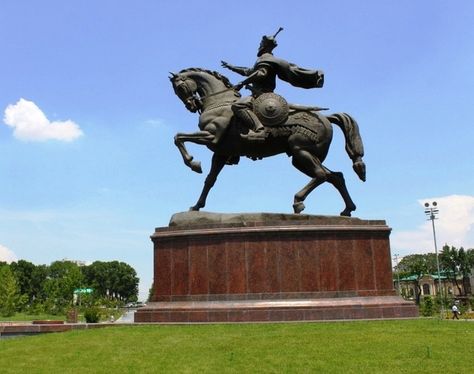 Emir Timur, Amir Temur, The Hours, World Famous, Statue Of Liberty, Visual Art, Cool Designs, Horses, Statue