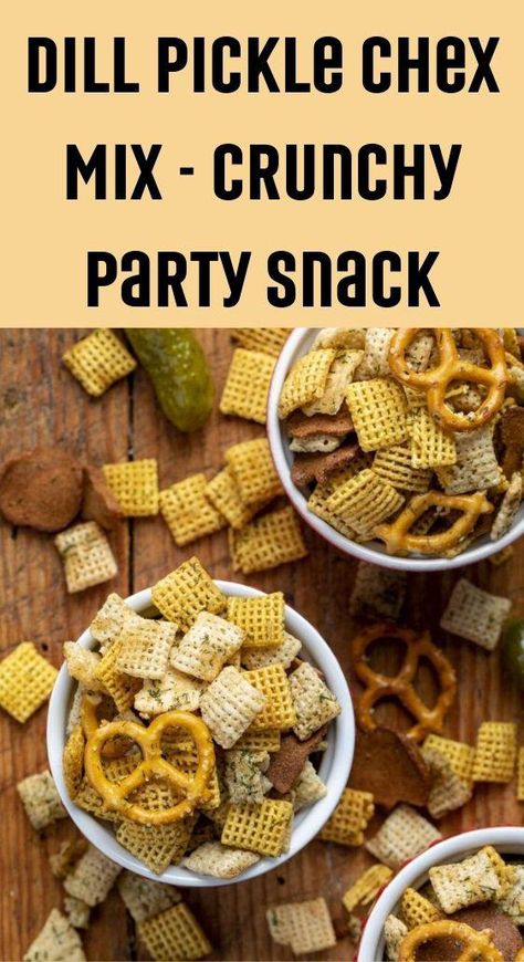 Dill Pickle Chex Mix Recipes, Pickle Flavors, Chex Mix Inspired Recipes, Cardamom Recipe, Dips Appetizers, Dry Ranch Seasoning, Kids' Party Food, Chex Mix Recipes, Snack Mix Recipes