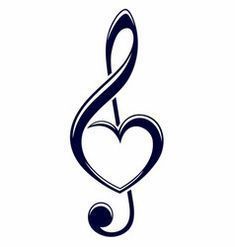 Music Heart Tattoo, Love Music Tattoo, Small Music Tattoos, Music Notes Tattoo, Music Notes Art, Anting Manik, Music Note Tattoo, Music Tattoo Designs, Note Tattoo