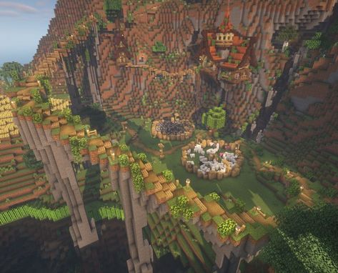 Minecraft Create, Floating Islands, Minecraft Structures, Minecraft House Plans, Bangunan Minecraft, Minecraft Cottage, Minecraft Medieval, Minecraft Room, Cute Minecraft Houses