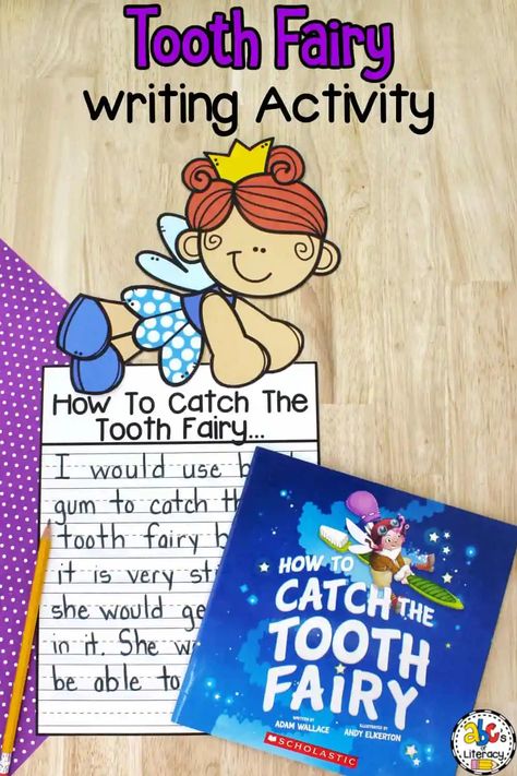 This book-inspired Tooth Fairy Writing Activity is a creative way to get kids thinking and writing about how they would catch tooth fairy. February Preschool Themes, February Lesson Plans, Fairy Writing, February Lesson Plan, February Preschool, Alphabet Clip Cards, Preschool Theme Activities, February Lessons, Letter Recognition Activities