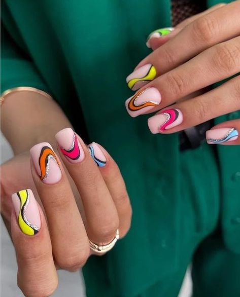 Top Spring Matte Nail Trends 2024: Colors, Designs & Style Ideas Sea Nail Art, 2024 Colors, Nail 2024, Nail Lab, Neon Nail Designs, Cute Summer Nail Designs, Nail Art Photos, New Nail Art Design, Summer Nails Beach