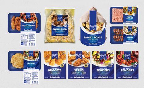 Chicken Packaging Refresh on Behance Frozen Chicken Packaging, Chicken Packaging Design, Karage Chicken, Chicken Packaging, Chicken Brands, Frozen Food Packaging, Doner Kebab, Buffalo Chicken Wings, Frozen Seafood