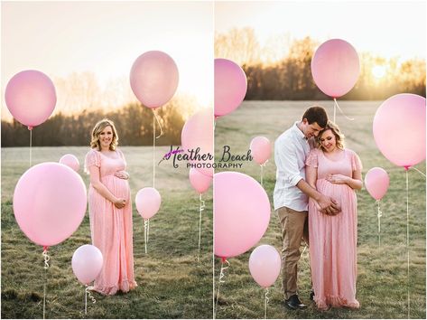 Maternity Photography Balloons, Gender Determination Idea, Gender Determination Photography, Balloon Maternity Photoshoot, Gender Determination Party Idea, Pregnancy Photoshoot Indian, Gender Photoshoot, February Photos, Photoshoot With Balloons