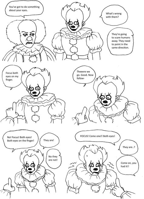 Pfffft hahaha Creepypasta Funny, Pennywise The Dancing Clown, Evil Demons, Horror Stuff, Cute Clown, Funny Horror, Clowning Around, Horror Movie Characters, Horror Characters