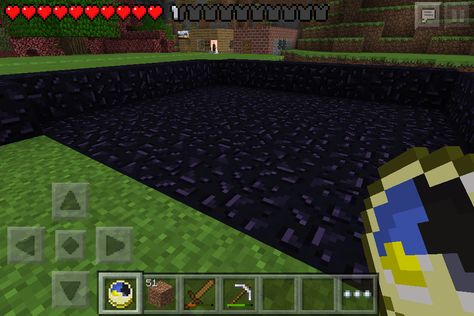 Obsidian foundation for new obsidian house Minecraft Pictures, Cool Minecraft, Minecraft, Basketball Court, Foundation