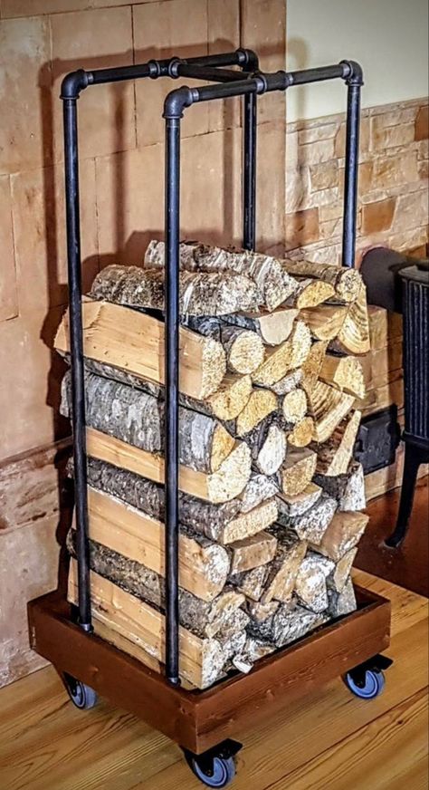 Firewood Storage Indoor, Diy Patio Ideas, Diy Living Room Furniture, Patio Couch, Couch Diy, Furniture Cleaner, Firewood Rack, Makeover Bedroom, Diy Barbie Furniture