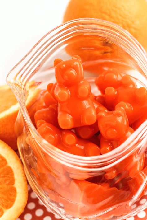 Healthy Homemade Orange Gummy Bears recipe - Healthy Dessert Recipes at Desserts with Benefits Homemade Gummy Bears, Bear Recipes, Recipe Healthy, Gummy Bear, Fruit Snacks, Healthy Homemade, Whole Foods, Refined Sugar Free, Healthy Dessert Recipes