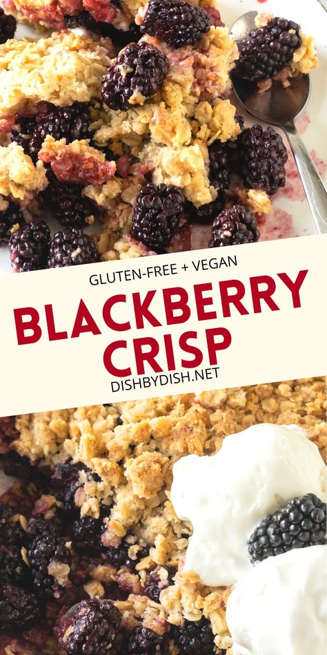 Vegan Blackberry Cobbler, Gluten Free Blackberry Cobbler, Gluten Free Cobbler, Histamine Foods, Blackberry Crisp, Blackberry Dessert, Blackberry Cobbler Recipe, Brunch Dessert, Salt Recipes