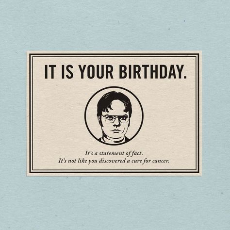 Dwight Schrute Birthday, Office Birthday, Dwight Schrute, Digital Goods, Father's Day Card, Card Christmas, Mother's Day Card, Card Printable, Christmas Card