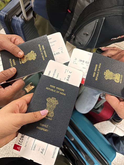 Boarding Passes Aesthetic, Indian Passport With Tickets, Indian Passport Aesthetic, Indian Passport Picture, Boarding Pass Aesthetic, Indian Passport, Chemistry Practical, Manifesting Life, Pass Port