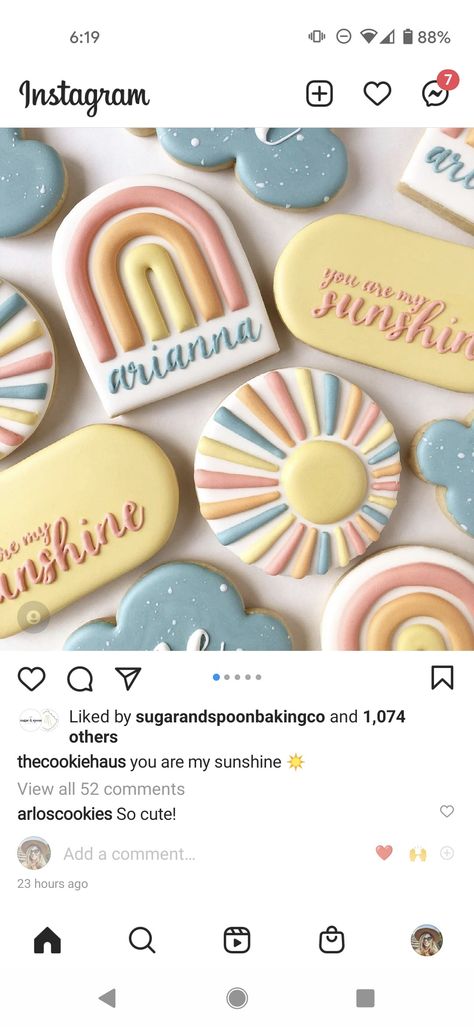 Smiley Cookies Decorated, Sun Sugar Cookies Decorated, Boho Sun Cookies, Trip Around The Sun Cookies, Sun Themed Cookies, Summer Sugar Cookies Decorated, Groovy Cookies Decorated, Rainbow Cookies Decorated, Here Comes The Sun Cookies