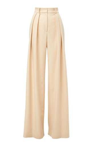 Model Celana Kulot, Kulot Pants, Trousers With Belt, Brandon Maxwell, Muslim Fashion Outfits, Pleated Trousers, Pleated Pants, Looks Chic, Pants Design