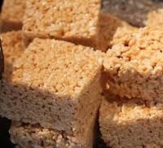 Toffee and Marshmallow Rice Krispie Treats | BBC Good Food Rice Krispy Cake, Marshmallow Rice Krispie Treats, Rice Crispy Cake, Jamaican Desserts, Traybake Recipes, Krispy Treats Recipe, Rice Krispie Squares, Rice Cereal Treats, Baking Biscuits