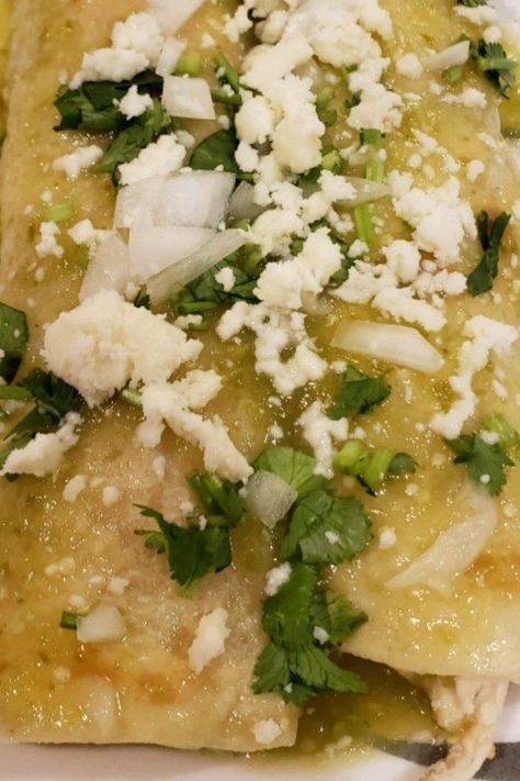 Authentic Green Enchiladas, Green Enchiladas Authentic, Mexican Green Enchiladas Authentic, Authentic Enchiladas Verdes, Authentic Enchiladas Chicken, Mexico In My Kitchen Recipes, Authentic Green Chicken Enchiladas, Mexican Enchiladas Authentic, Enchilada Verde Recipe