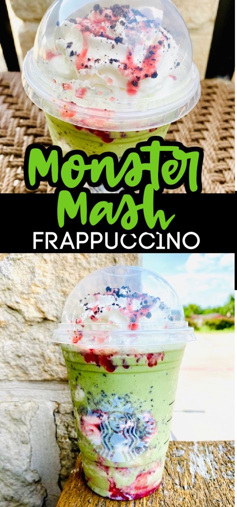 You Can Get A Monster Mash Frappuccino From Starbucks To Get In The Mood For Halloween Starbucks Halloween Drinks, Fall Coffee Recipes, Halloween Themed Desserts, Starbucks Flavors, Copycat Starbucks Drinks, Starbucks Drink Menu, Starbucks Fall Drinks, Disney Dishes, Starbucks Secret Menu Recipes