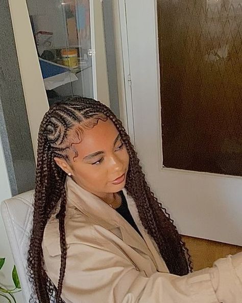 ELSIE COIFFURE on Instagram: "Funali braids✨" Funali Braids, Cute Box Braids, Cute Box Braids Hairstyles, Braided Hairstyles For Teens, Protective Hairstyles Braids, Protective Style, Hair Affair, Hair Ponytail Styles, Natural Hair Braids