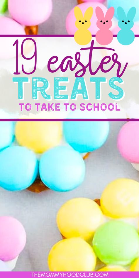 Easter Ideas For Daycare Kids, Toddler Easter Treats For Daycare, Easter Party Treats For School, Diy Easter Treats For School, Easter Class Gift Ideas, Easter Treats For Kids School Cute Ideas, Easter Class Party Food Ideas, Easter Treats For Kids Church, Easter Classroom Treats For Kids