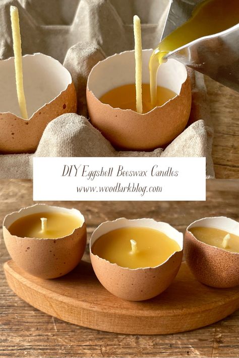 Blog Format, Making Beeswax Candles, Beeswax Candles Diy, Egg Candle, Bee Wax Candles, Shell Candles, Candle Wrap, Easter Candles, Dried Oranges