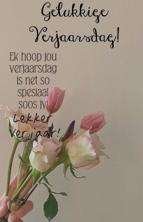 Verjaarsdae Wense, Veels Geluk, Verjaardag Wense, Lekker Verjaar, Verjaarsdag Wense, Happy Birthday Flowers Wishes, Lekker Slaap, Happy Birthday Wishes Quotes, Happy Birthday Wishes Cards