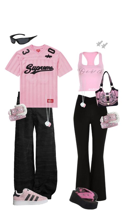 matching fits 4 #outfitinspo #y2k #y2kfashion #fashion #pink Couple Outfits Matching, Matching Fits, Couple Matching Outfits, Matching Outfits Best Friend, Couple Fits, Dressy Casual Outfits, Cute Couple Outfits, Matching Couple Outfits, Tomboy Style Outfits