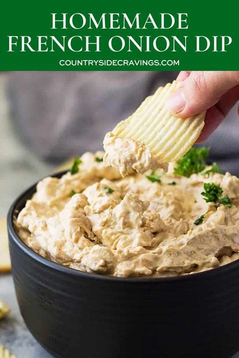 Homemade Onion Dip, French Onion Dip Recipe, Homemade French Onion Dip, Onion Dip Recipe, Homemade Dips, French Onion Dip, Vegetable Tray, Onion Dip, Super Bowl Food