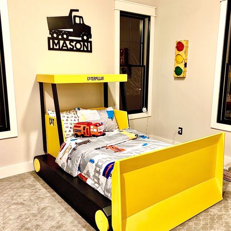 Thanks for the kind words! ★★★★★ "Well made. High quality. Exactly what we thought it would be. Looks great in our sons truck themed room." Liz https://etsy.me/2Myic6c #etsy #birthday #dumptruck #constructiontruck #kidsroom #boysroom Construction Room For Boys, Boys Construction Bedroom, Boys Truck Room, Boys Truck Bedroom, Construction Themed Bedroom, Construction Theme Bedroom, America Bedroom, Boys Construction Room, Truck Room Decor