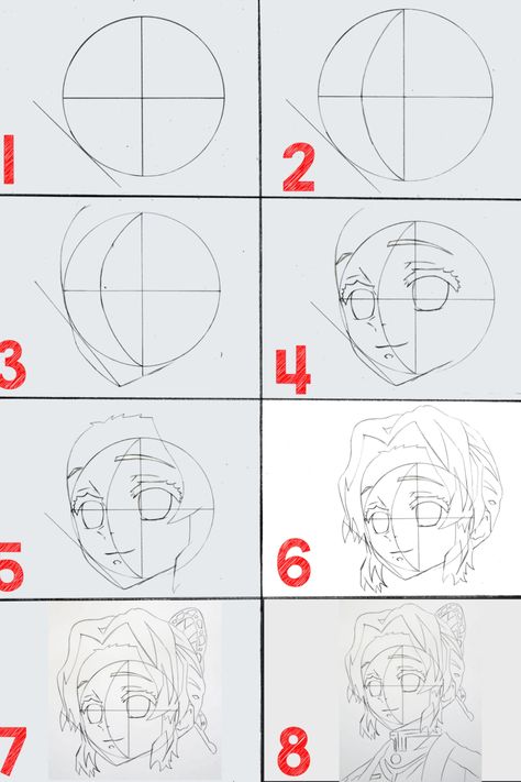 How to draw shinobu kocho How To Draw Shinobu Step By Step, Shinobu Drawing Easy, How To Draw Like Demon Slayer, How To Draw Demon Slayer Characters, How To Draw Shinobu, Demon Slayer Tutorial, How To Draw Demon Slayer, Anime Drawings Tutorials Step By Step, Shinobu Kocho Drawing