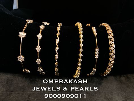 Close Setting Diamond Bangles! Exquisite range in different sizes of Diamonds.. Grab the latest designs now at Omprakash Jewels Basheerbagh . . . . For enquiries , Please call or whatsapp us on 9000909011 Latest Diamond Bangles Designs, Classic Hand Set Diamond Bangle, Diamond Bangles Close Setting, Diamond Bangles Designer Latest, Traditional Diamond Bangle Jewelry, Tanishq Diamond Bangles, Traditional Diamond Bangle, Single Line Diamond Bangles Indian, Gold Bangle Set