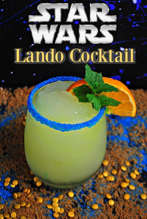 Transform your cocktail hour with this Lando Calrissian Cocktail of boozy, slushy goodness. Add a colorful rim and you'll send your tastebuds into HyperDrive. Don't forget to see Lando's cape collection and his influence on Han in Solo: A Star Wars Story! via @redheadbabymama Alcoholic Slushies, Star Wars Drinks, Movie Recipes, Disney Cocktails, Redhead Baby, Hawaiian Cocktails, Star Wars Food, Solo A Star Wars Story, Disney Drinks