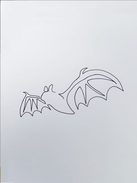 Easy Bat Tattoo, Bat Simple Drawing, Small Bat Tattoo Simple, Bat Tattoo Ideas Simple, Bat Line Art, Simple Bat Design, Bat Sketch Simple, Simple Bat Drawing Tattoo Ideas, Bat Line Drawing