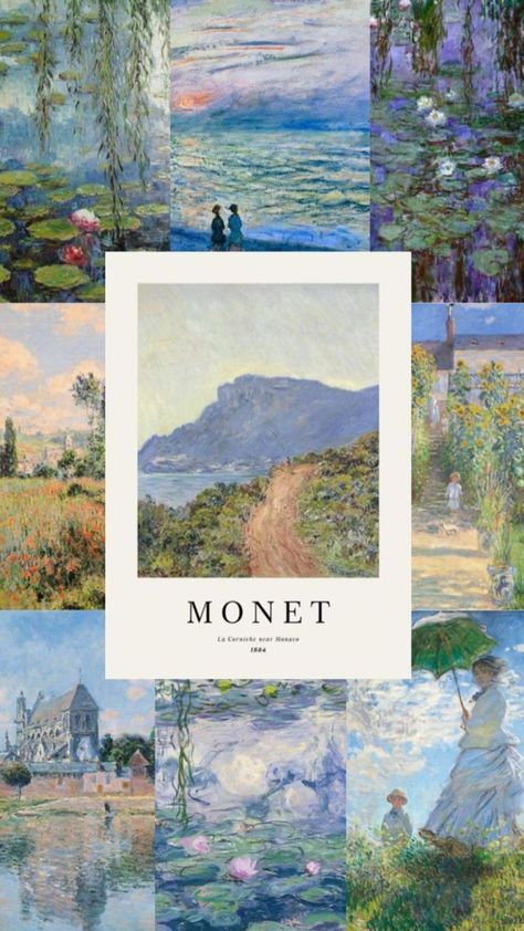 Ipad Customization, Claude Monet Art, Laptop Backgrounds, Monet Art, Arte Van Gogh, Monet Paintings, Photographie Portrait Inspiration, Middle Name, Colorful Artwork