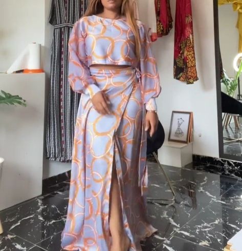 Soie Wax Model, Chiffon Dress Casual Classy, Dope Fashion Outfits, Sassy Dress, 2piece Outfits, African Inspired Clothing, Lace Dress Styles, Dinner Dress Classy, African Fashion Traditional