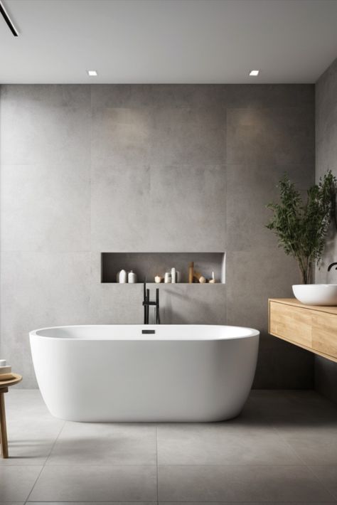 Elevate your bathroom with a stunning freestanding bathtub. Explore various styles and materials that serve as beautiful focal points in contemporary spaces. Free Standing 2 Person Bath Tub, Bathroom With Freestanding Bathtub, Contempory Bathrooms, Master Bath Freestanding Tub, Freestanding Bathtub Ideas, Stand Alone Bath Tub, Bathroom Makeover Ideas, Modern Luxury Bathroom, Freestanding Tubs