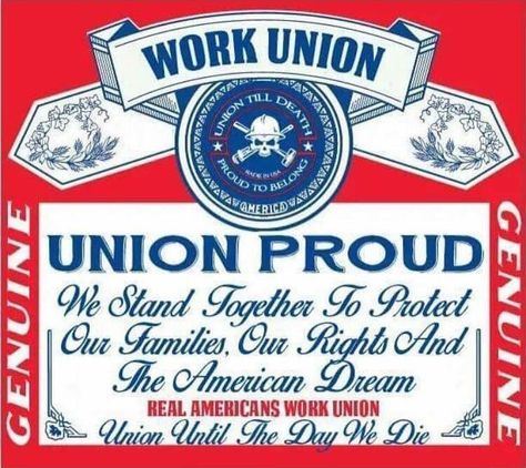 Union proud Carpenters Union Logo, Pipefitter Tattoo, Lineman Tattoos, Union Tattoo, Teamsters Union, Journeyman Lineman, Union Strong, Pro Union, Labor Movement