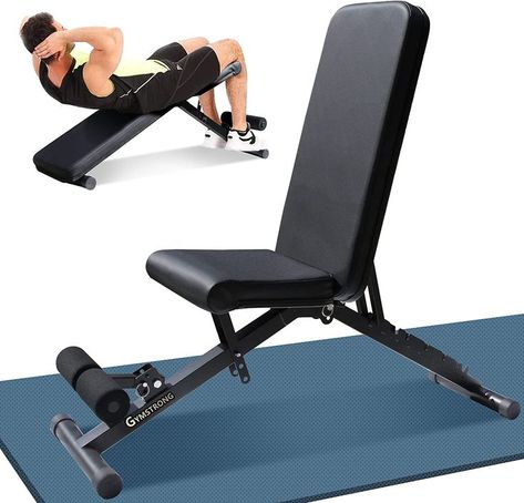 90 Degree Upright Adjustable Workout Bench Incline Bench Press, Adjustable Workout Bench, Incline Decline Bench, Home Strength Training, No Equipment Ab Workout, Bench Workout, Adjustable Dumbbell Set, Incline Bench, Home Gym Exercises