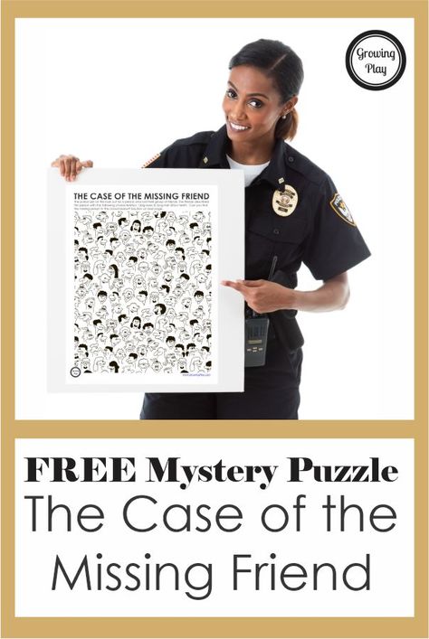 Mystery Puzzles for Students - Growing Play Mystery Pictures Free, Detective Themed Classroom, Mystery Games For Kids, Mystery Puzzles, Visual Perceptual Activities, Mystery Room, Puzzle Party, Escape Room Puzzles, Detective Game