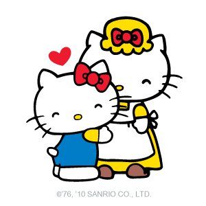 This is Hello Kitty and her Mom. <3 Hello Kitty And Her Mom, Hello Kitty Mothers Day, Hello Sanrio, Hello Kitty Printables, Kitty Pictures, Teenager Birthday, Charmmy Kitty, Kitty Items, Hello Kitty Birthday