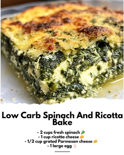 Spinach Ricotta Bake Low Carb, Low Carb Spinach And Ricotta Bake, Enchanting Spinach Ricotta Bake, Spinach Bars Recipe, Spinach Ricotta Pie Recipe, Spinach Ricotta Bake, Zucchini Ricotta Recipes, What To Do With Ricotta Cheese, Keto Ricotta Recipes