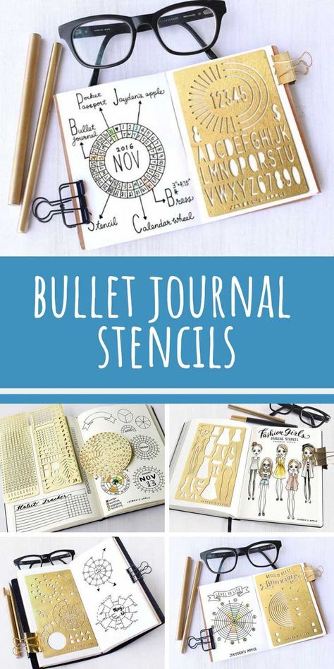 It is so much quicker to draw out my bullet journal layouts with a stencil like this - they're the best! Journal Stencils, Bullet Journal Stencils, Bucket List Journal, Journal Layouts, Bullet Journal Hacks, Journal Books, Bujo Ideas, Bullet Journal Mood, Bullet Journal Notebook