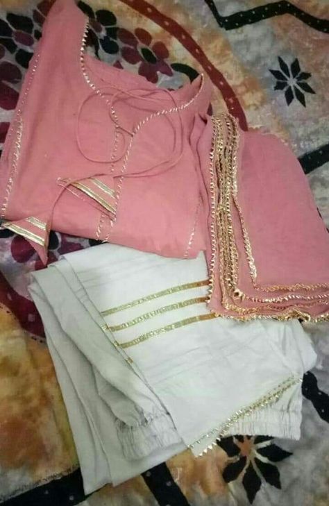 Party  Paty Pink Pant Suit, Gotapatti Work, Pink Pant, Shirt And Trouser, Gota Patti Work, Indian Designer Suits, Trouser Design, Pakistani Dresses Casual, Salwar Kamiz