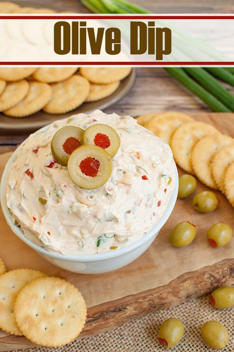 Olive Appetizers, Green Olive Dip, Olive Dip Recipe, Dip Appetizers, Dips Appetizers, Crackers Appetizers, Appetizer Easy, Olive Appetizer, Appetizers Easy Dips